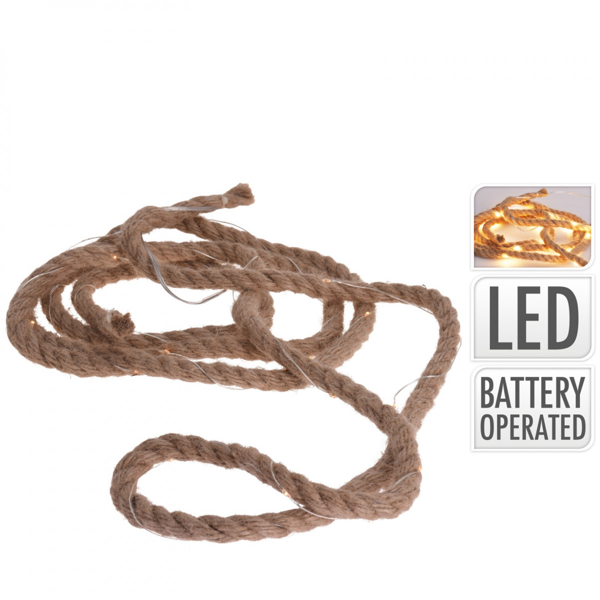 Jute Touw LED (3 Meter)